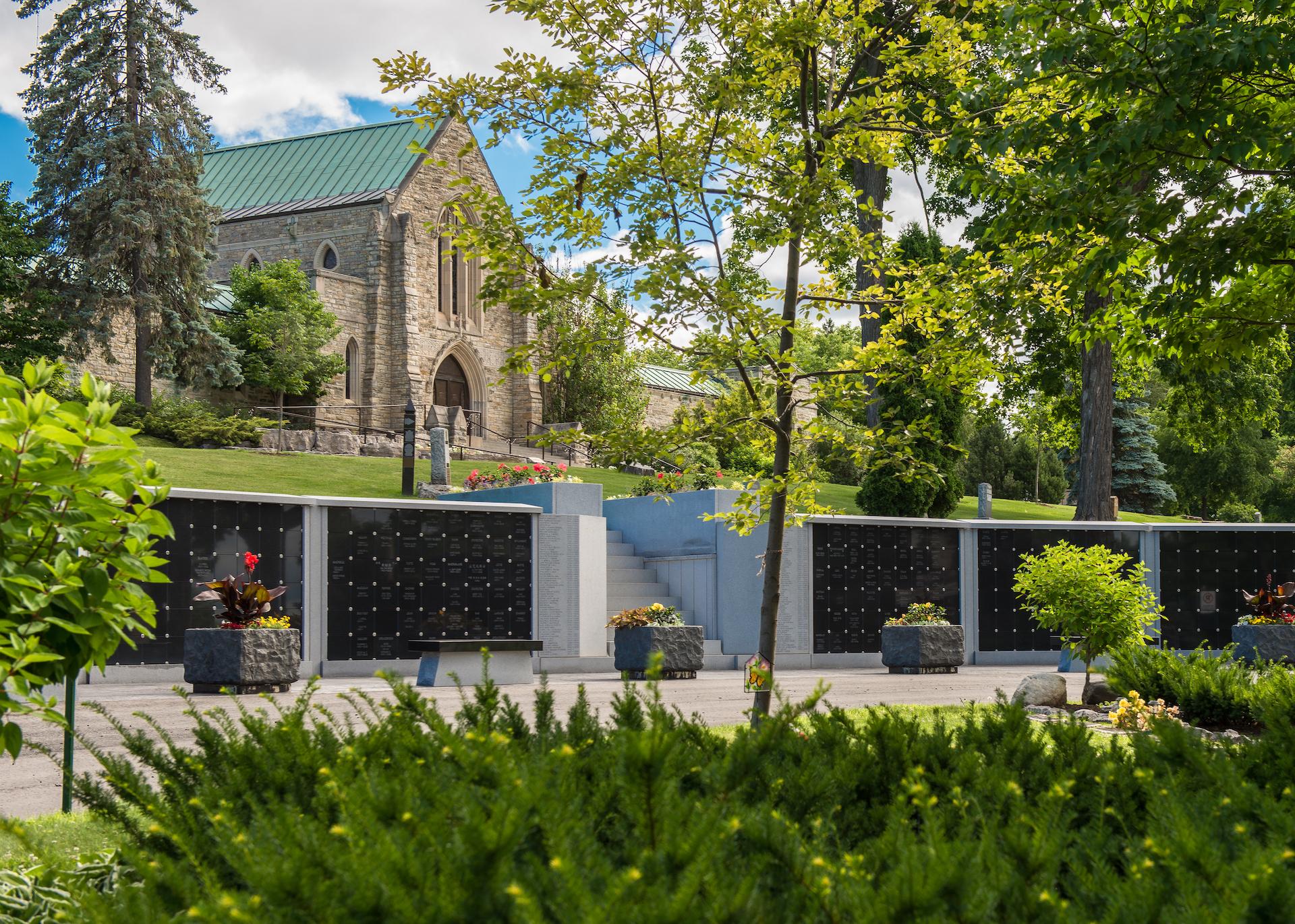 Building with different Burial Options | Beechwood Cemetery