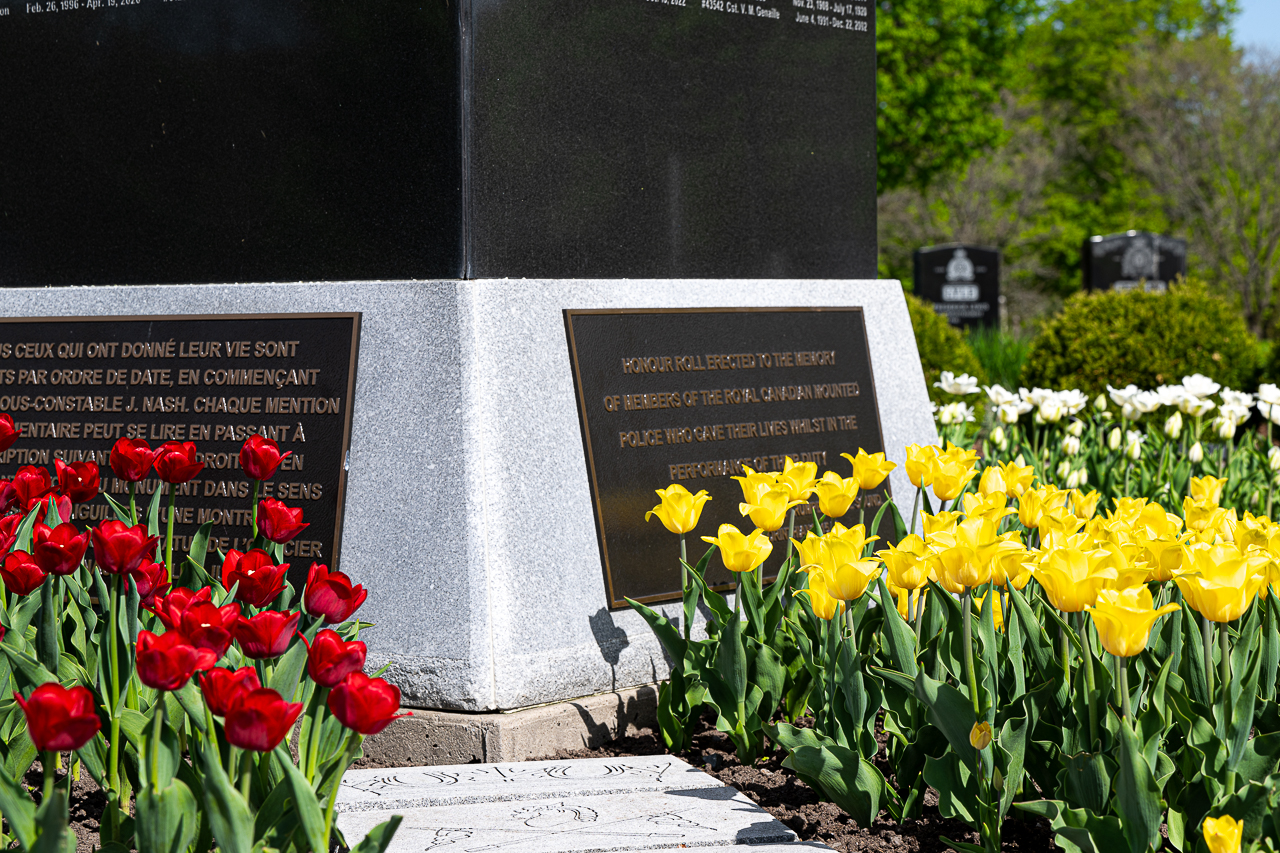 Base of the RCMP Cenotaph