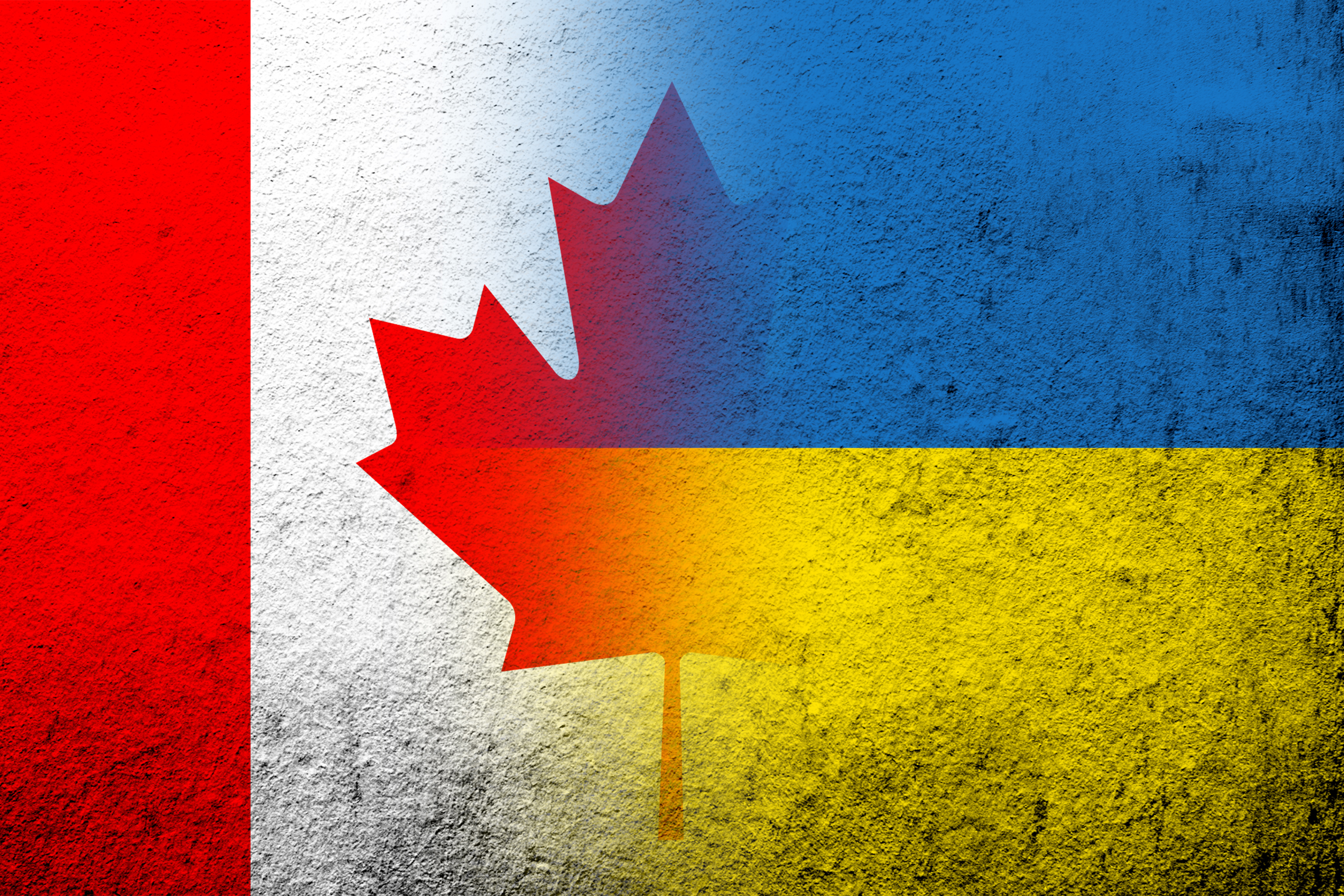 Ukraine canada flag