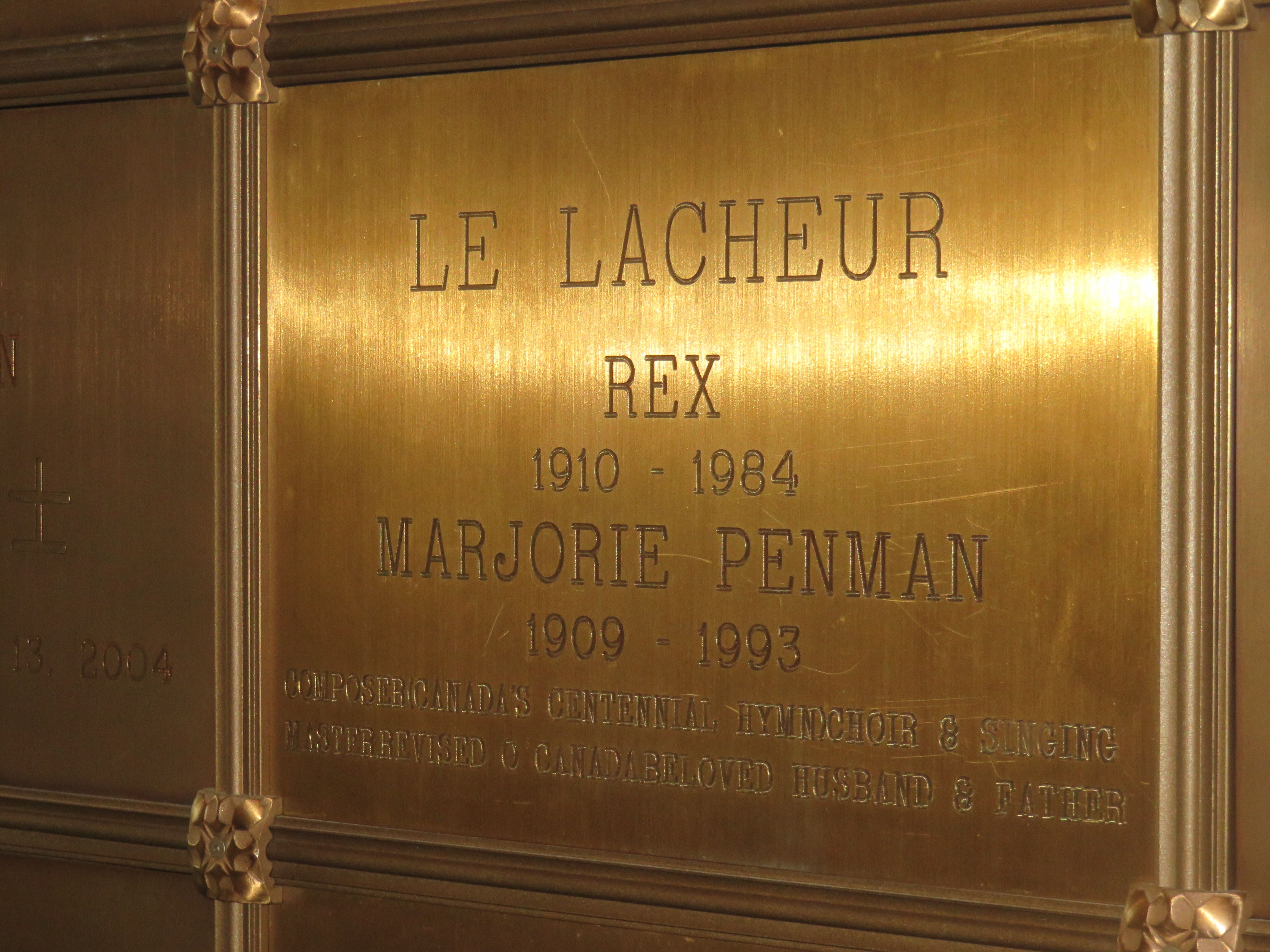 Rex plaque