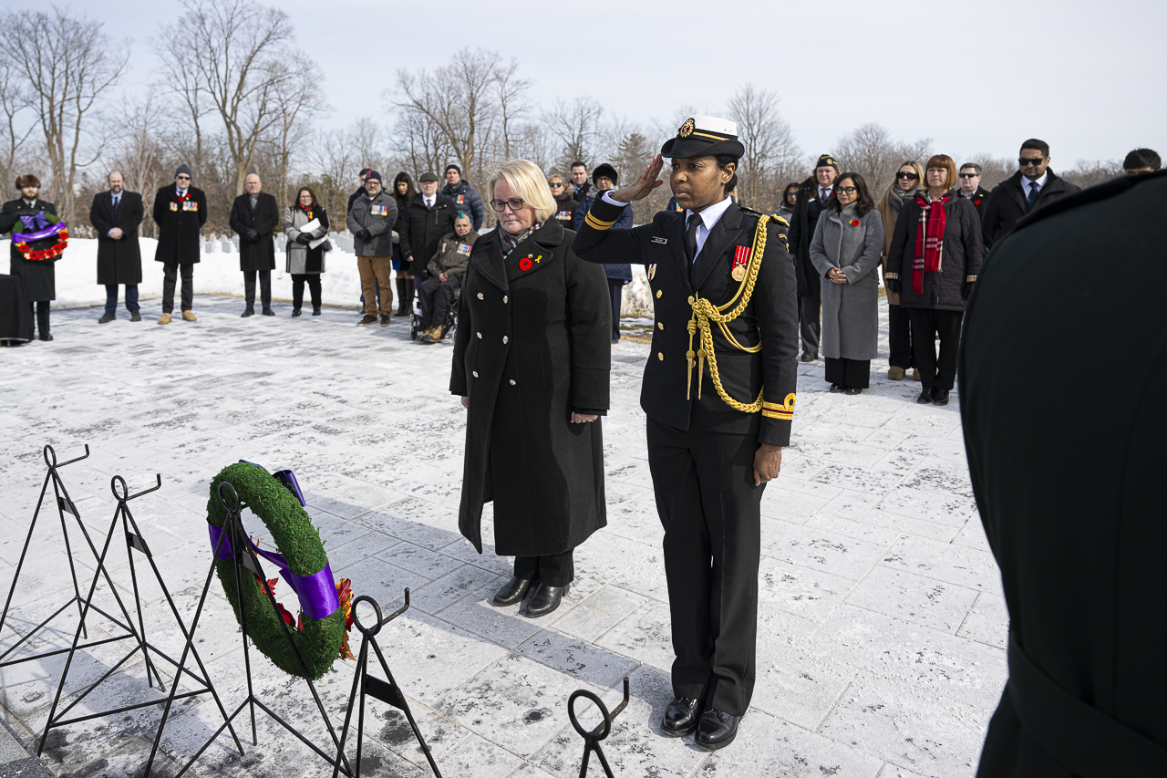 The Honourable Jill McKnight, Minister of Veterans Affairs and Associate Minister of National Defence, 