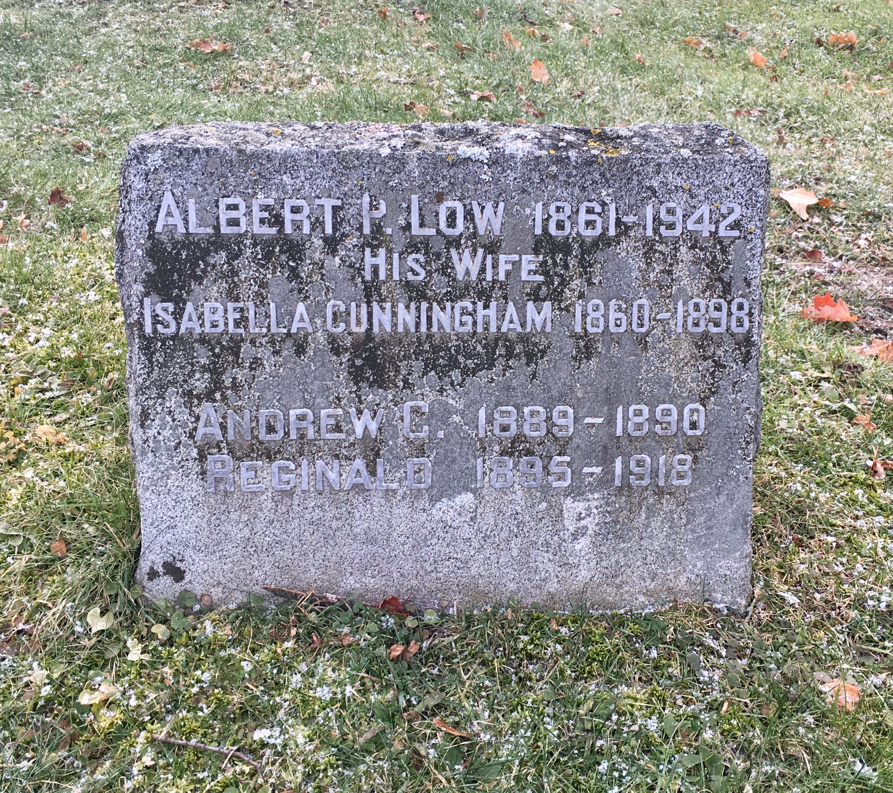 Low's headstone