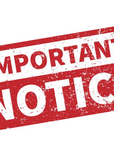IMPORTANT NOTICE