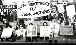 Supreme Court building in March of 1975 as part of International Women’s Day festivities.  